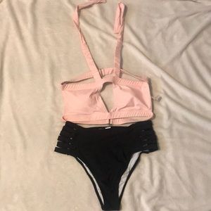 Cupshe high waisted bottoms + halter top
